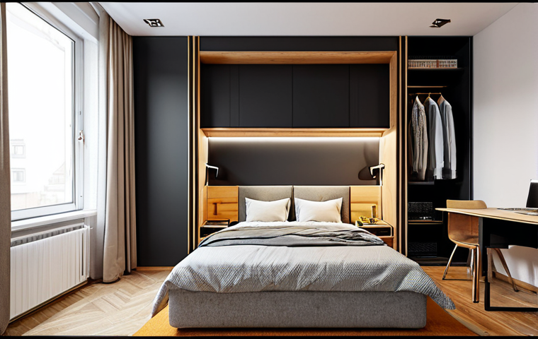 가구디자인 맞춤형 서비스 사례 - Custom Bookshelf**

"A custom-built, embedded bookshelf designed to fit a unique angled wall in a mo...