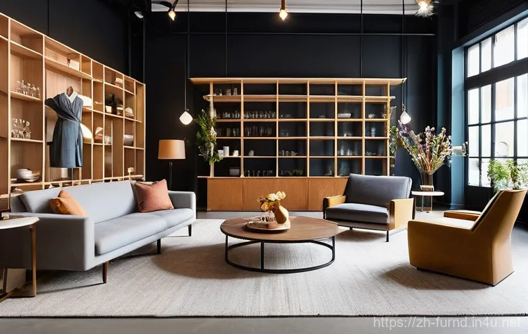 가구디자인 마케팅 전략 - **Cozy Living Room with Sustainable and Smart Furniture**
    A warm and inviting living room design...