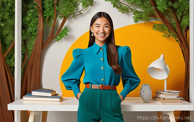 가구디자인 직무 스트레스 관리법 - **Prompt:** A vibrant, detailed, and uplifting scene depicting a diverse female furniture designer i...