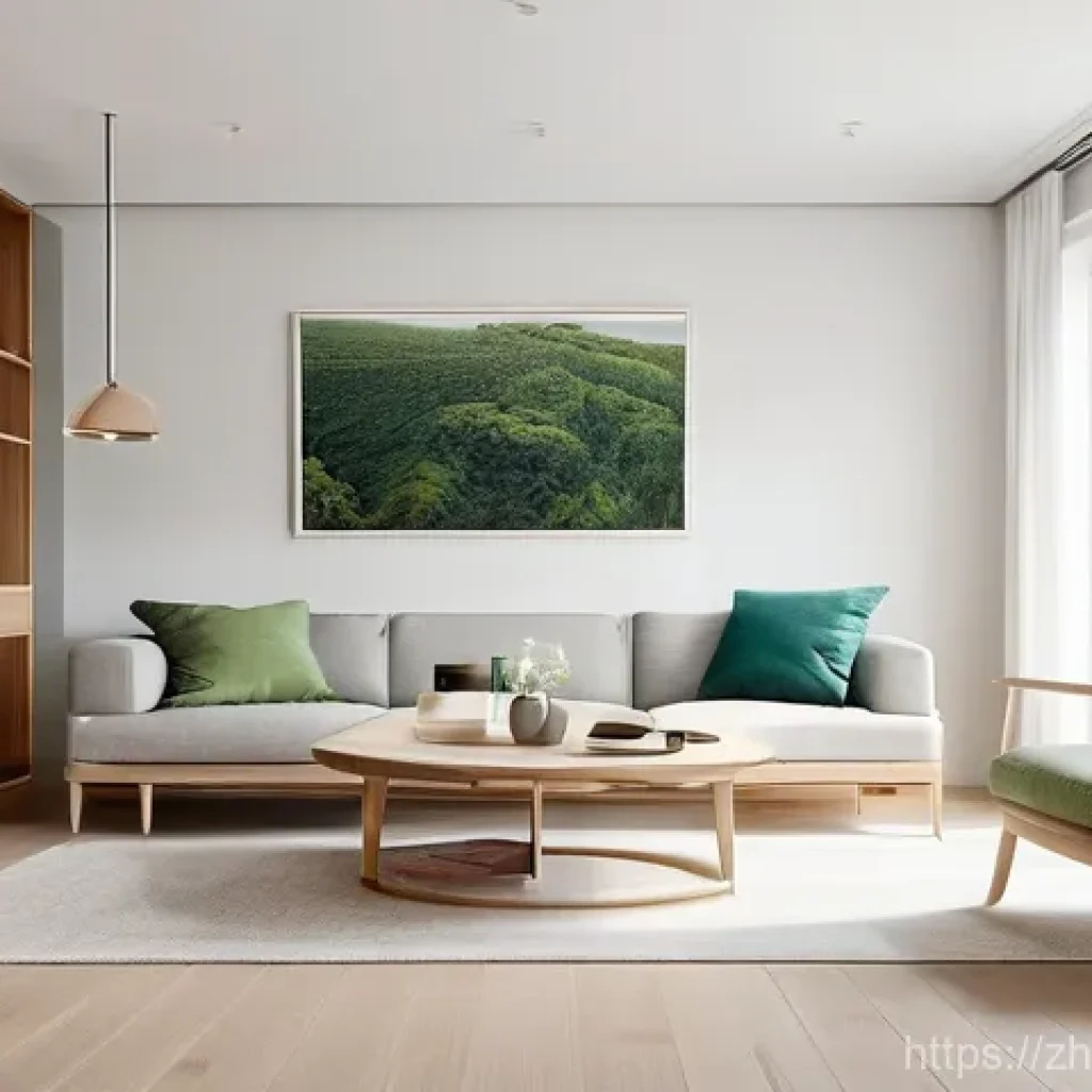 가구디자인에 활용되는 나무 종류 - **Nordic Serenity with White Ash Wood**
    "A bright, clean, and airy Nordic-style living room, bat...