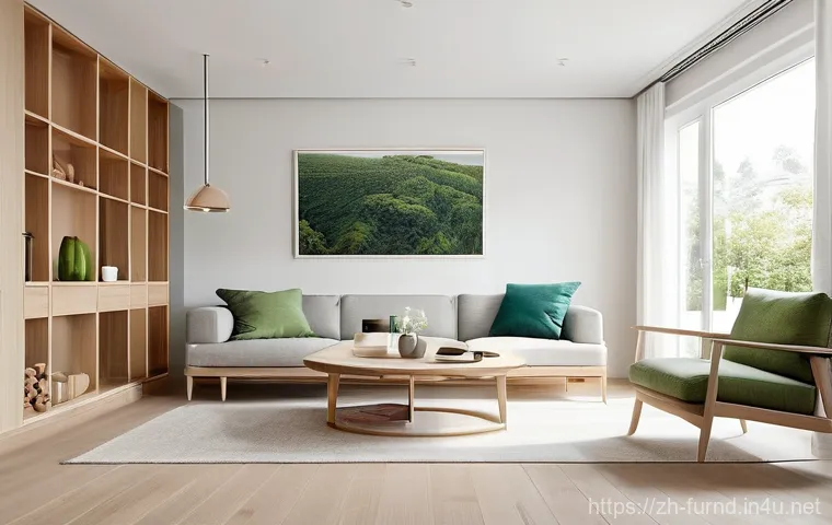 가구디자인에 활용되는 나무 종류 - **Nordic Serenity with White Ash Wood**
    "A bright, clean, and airy Nordic-style living room, bat...