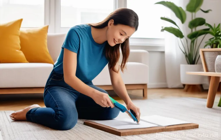 가구디자인 제품 매뉴얼 제작법 - Image Prompt 1: The Intuitive Paper Manual Experience**