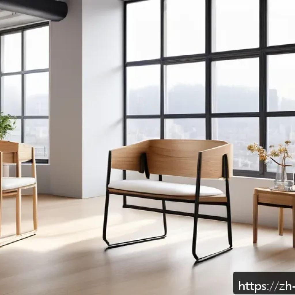 가구디자인 관련 공모전 정보 - A modern multifunctional storage chair designed for a young urban professional, featuring sleek mini...