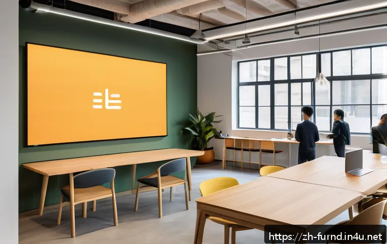 가구디자인 크라우드펀딩 사례 - A modern, eco-friendly furniture showroom featuring innovative modular furniture pieces made from ba...